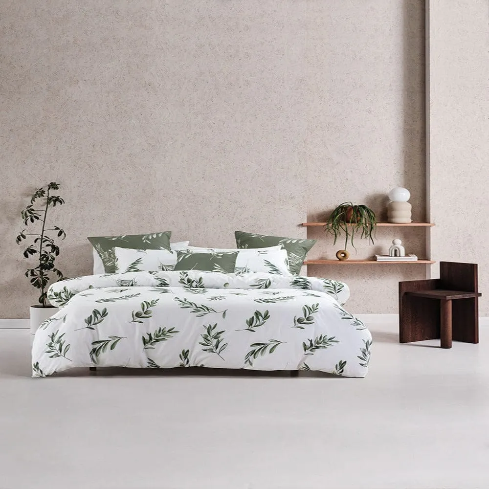 Linen House White Eleni Duvet Cover Set