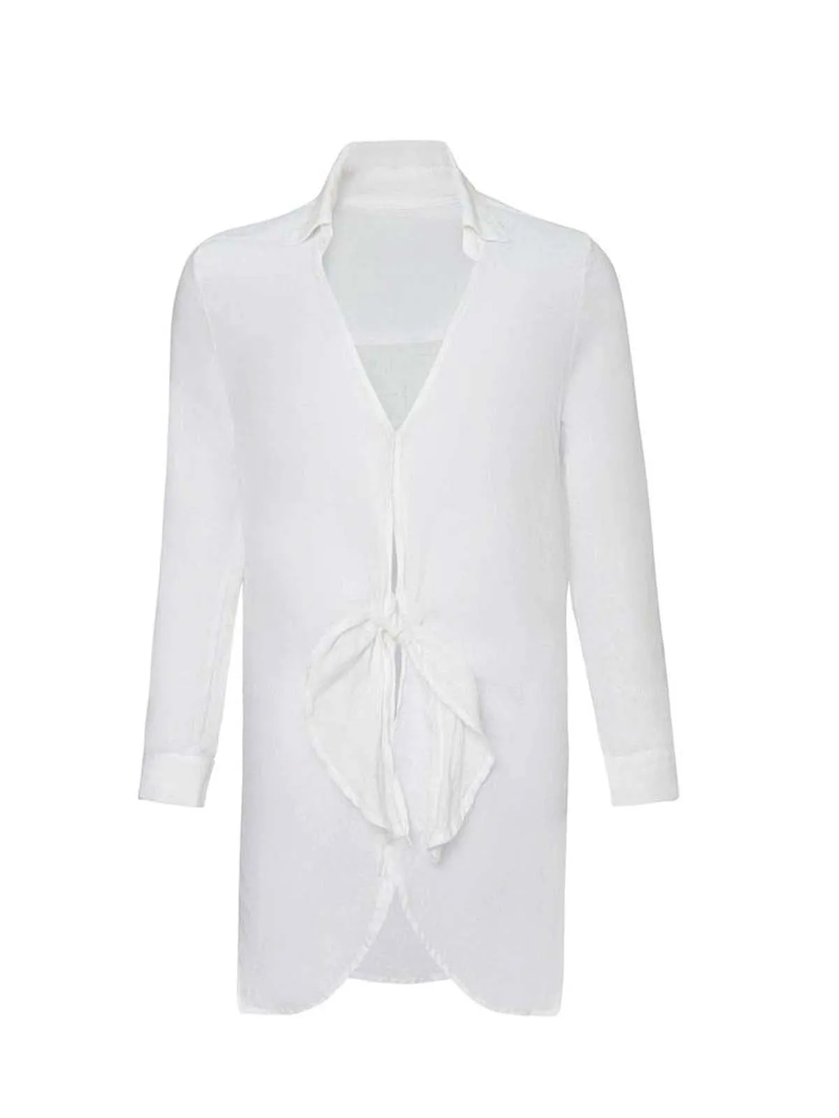 Linen Tilly Button Cover Up