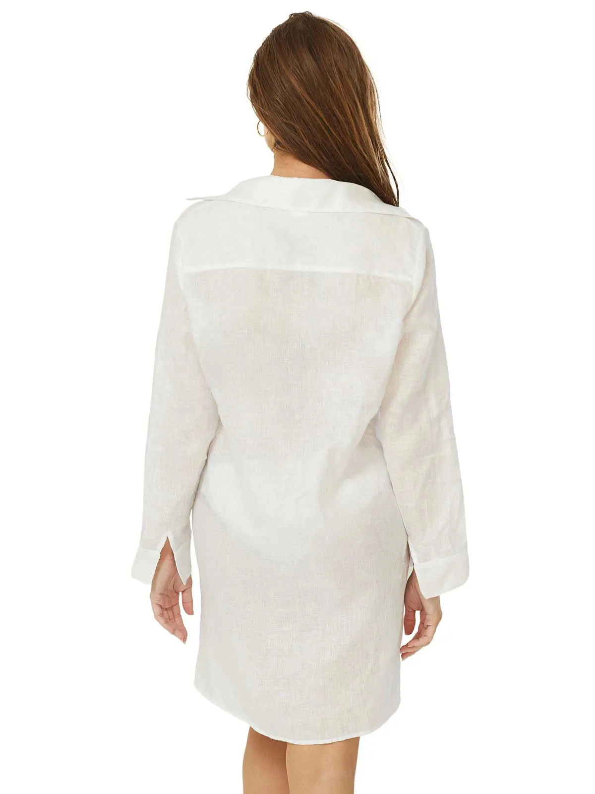 Linen Tilly Button Cover Up