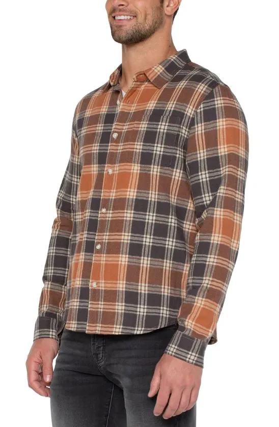 Liverpool Plaid Flannel Shirt
