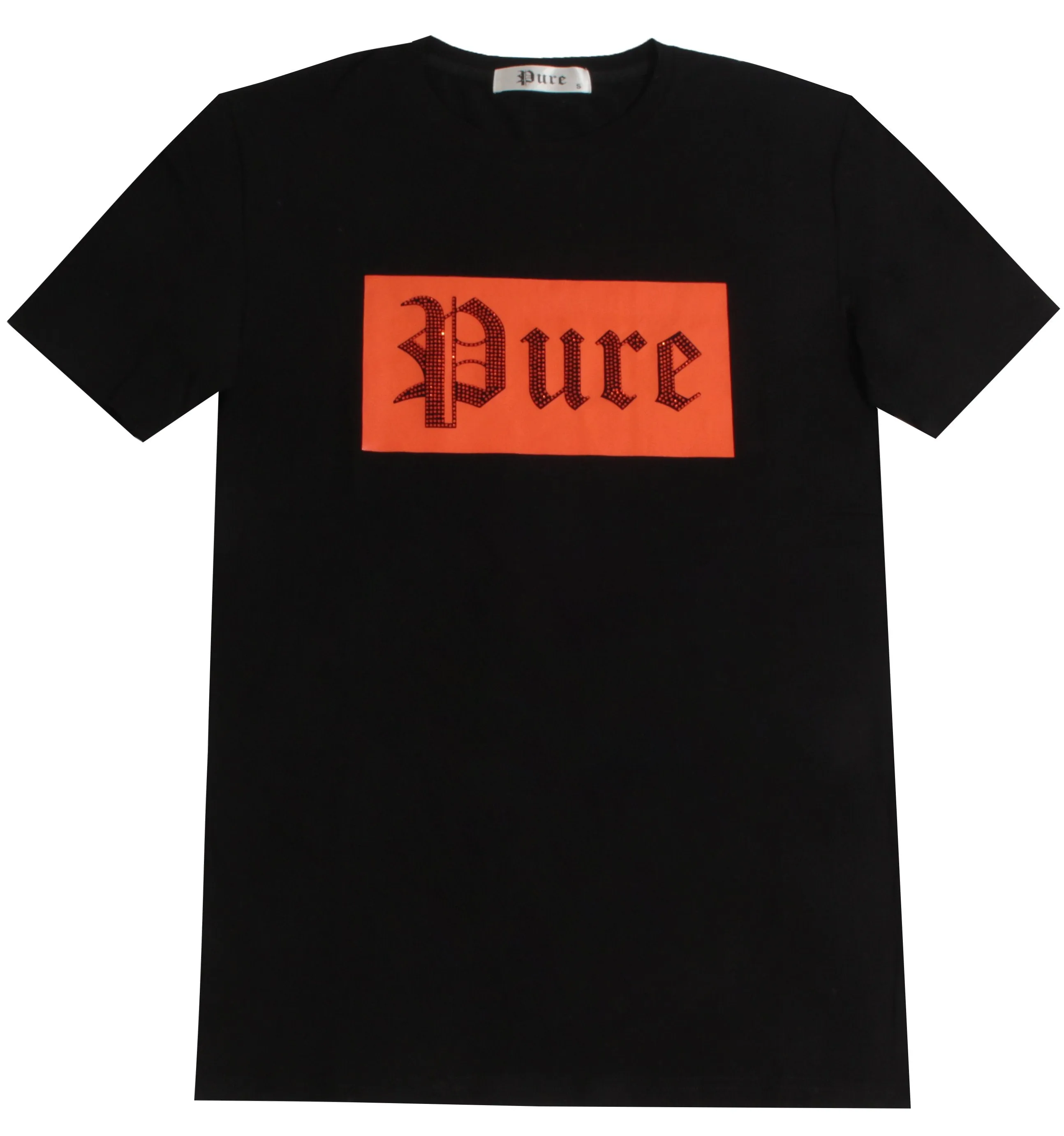 Logo Tee With Orange Diamond Logo