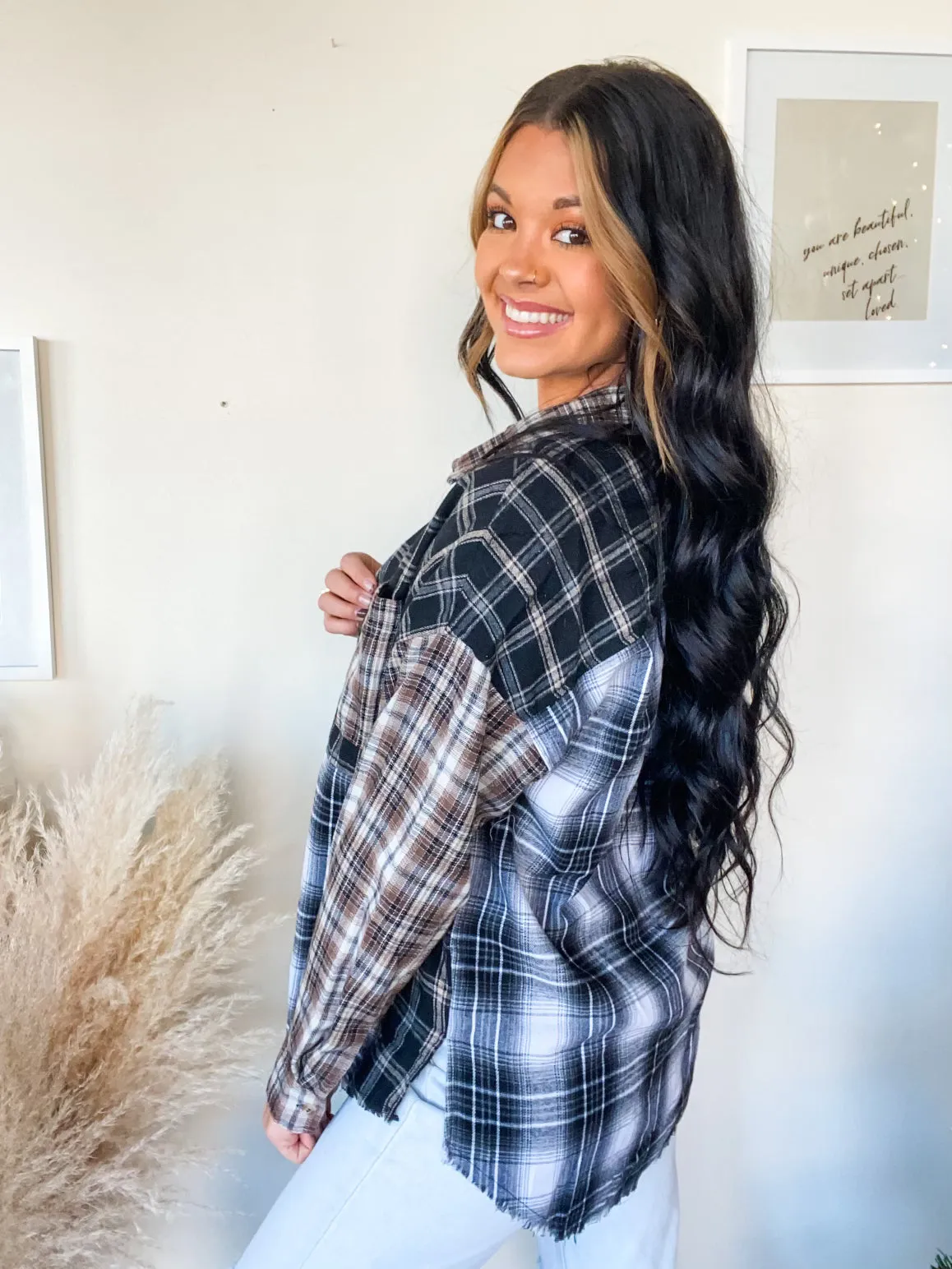 LUCKY IN LOVE FLANNEL