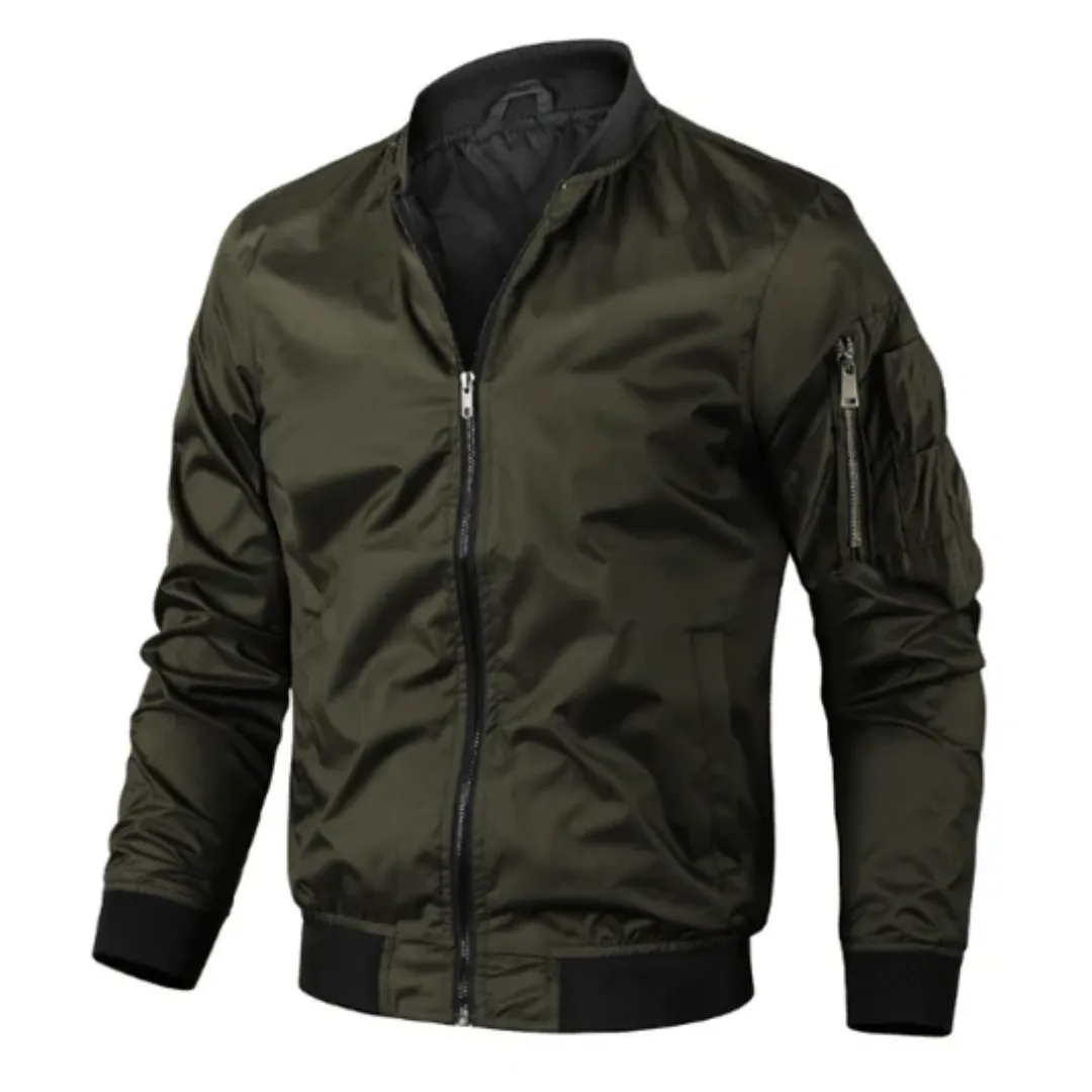Men's Casual Bomber Biker Jacket | Spring
