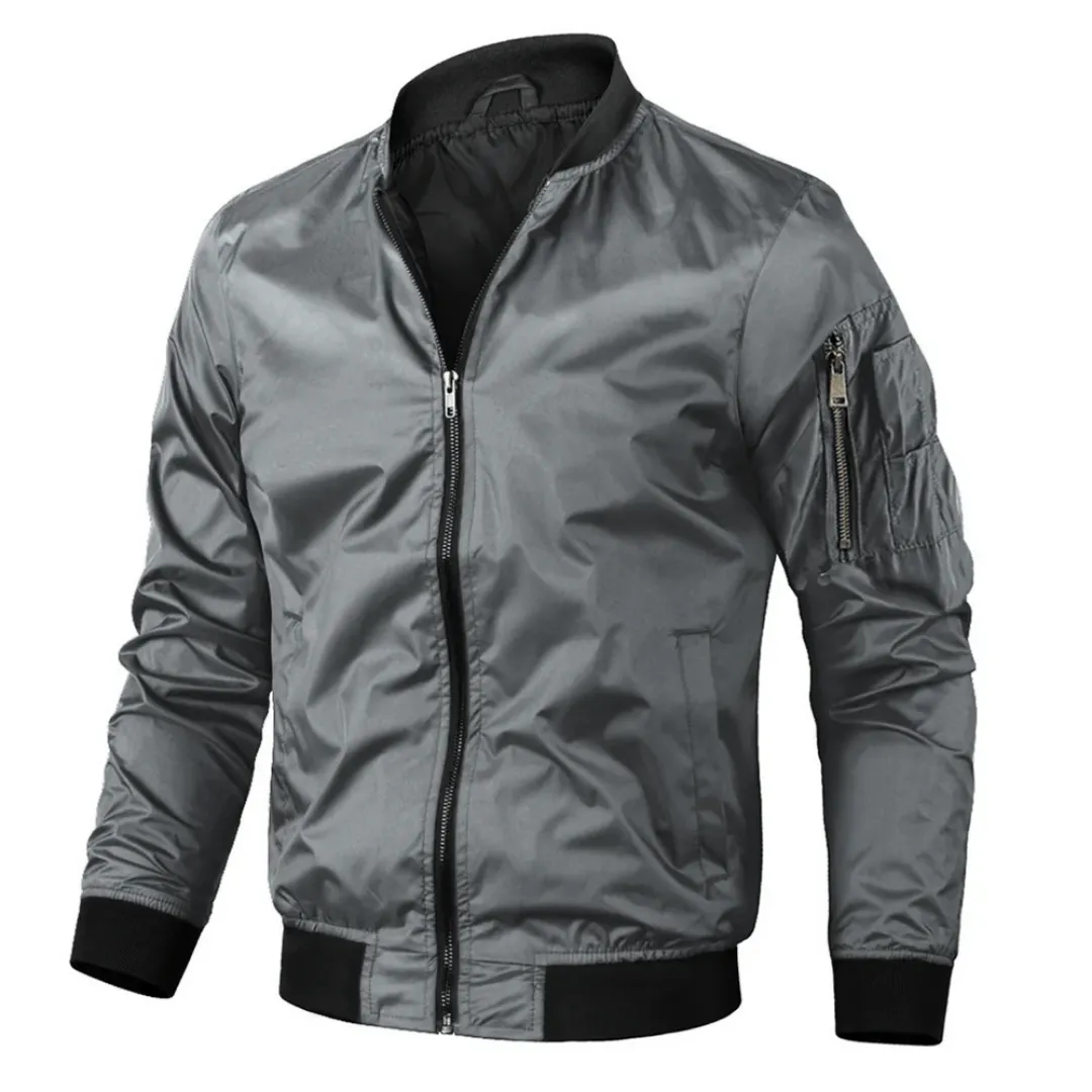 Men's Casual Bomber Biker Jacket | Spring