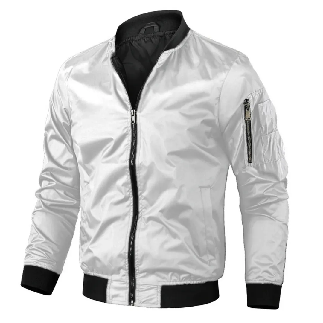 Men's Casual Bomber Biker Jacket | Spring