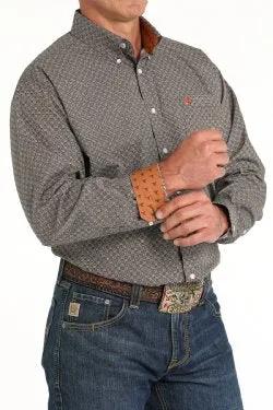 Men's Cinch Geometric Print Button-Down Western Shirt