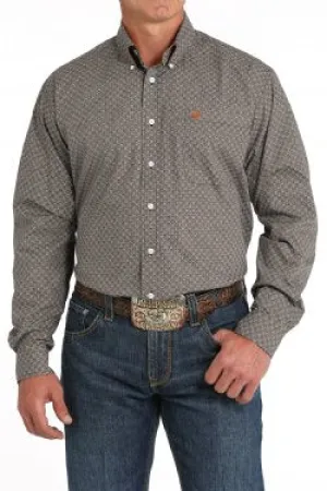 Men's Cinch Geometric Print Button-Down Western Shirt