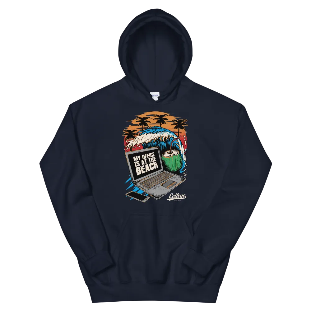 Mens - Dropout Beach Hoodie (White logo)