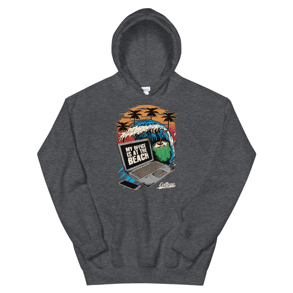 Mens - Dropout Beach Hoodie (White logo)