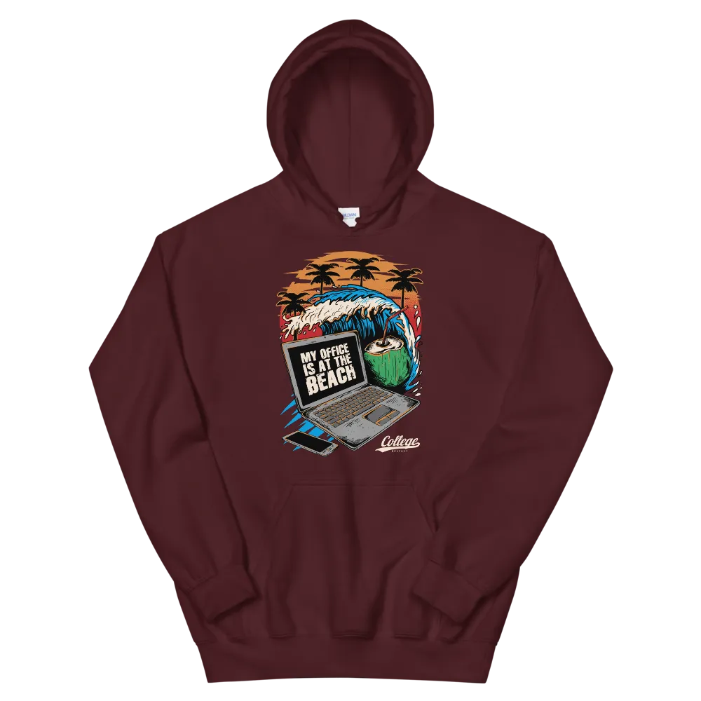 Mens - Dropout Beach Hoodie (White logo)