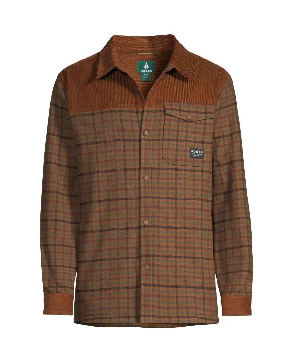 Men's Foley Thin Line Plaid Shacket