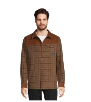 Men's Foley Thin Line Plaid Shacket