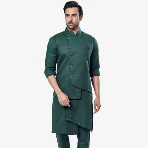 Men's Green Olive Shade Kurta