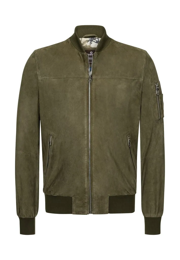Men's Milestone | MS-Victor Leather Jacket | Olive