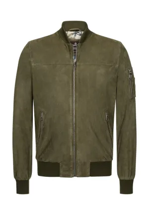 Men's Milestone | MS-Victor Leather Jacket | Olive