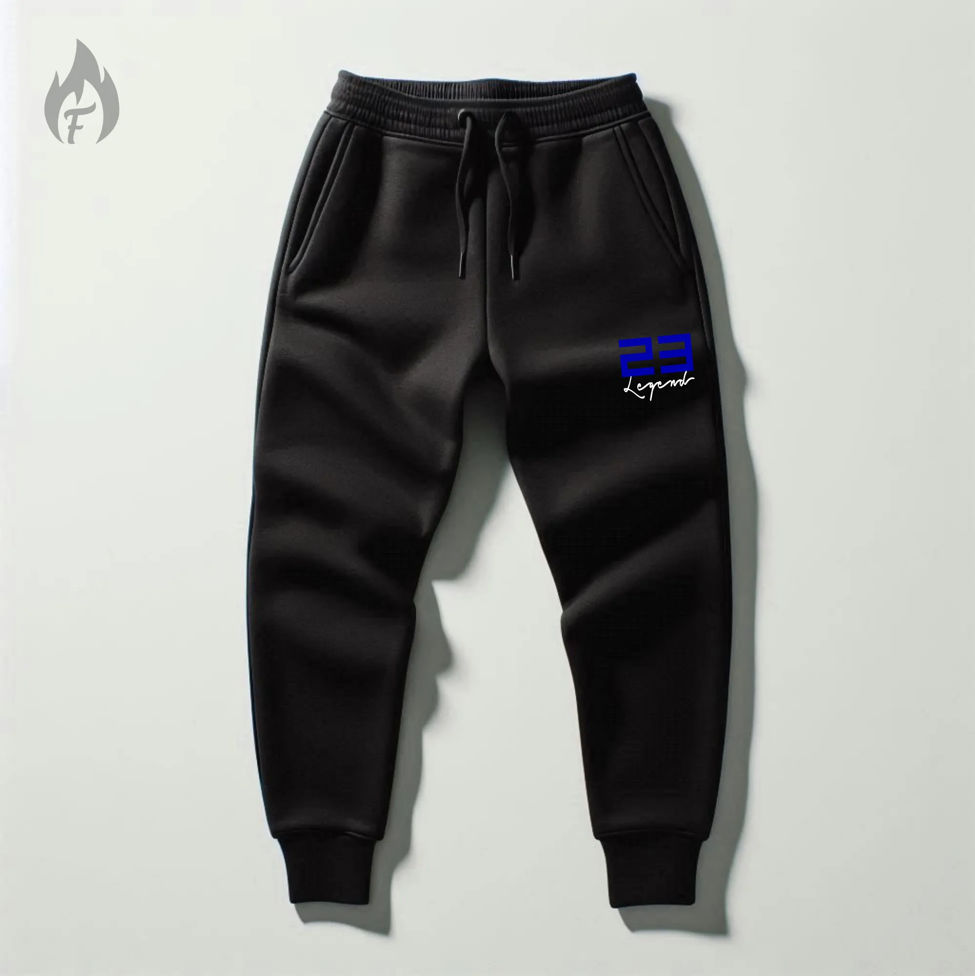 Men's "23 Legend" Graphic Sneakerhead Sweatsuit Inspired by Air Jordan 13 Retro Hyper Royal Blue Black Hoodie Joggers Set