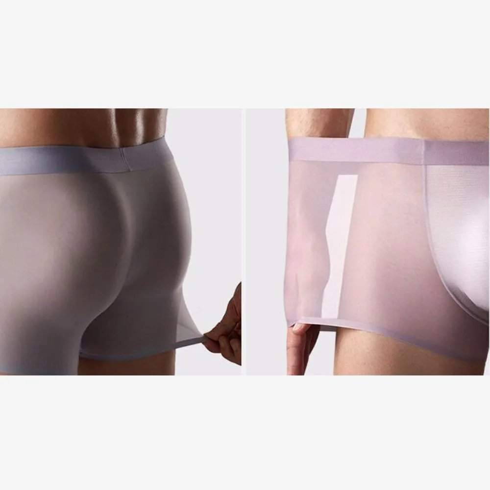 Men's Ultra Thin Ice Silk Underpants (4-Pack) - JEWYEE - ZJ026