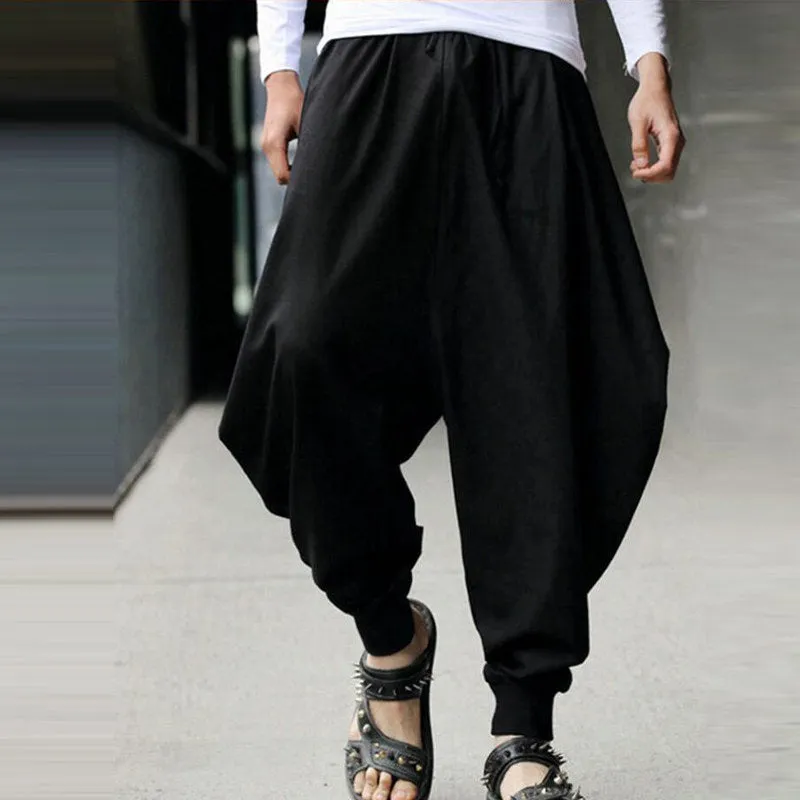 Men's Vintage-Inspired Loose Harem Pants