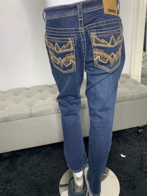 Men's Western Blue Denim Jeans