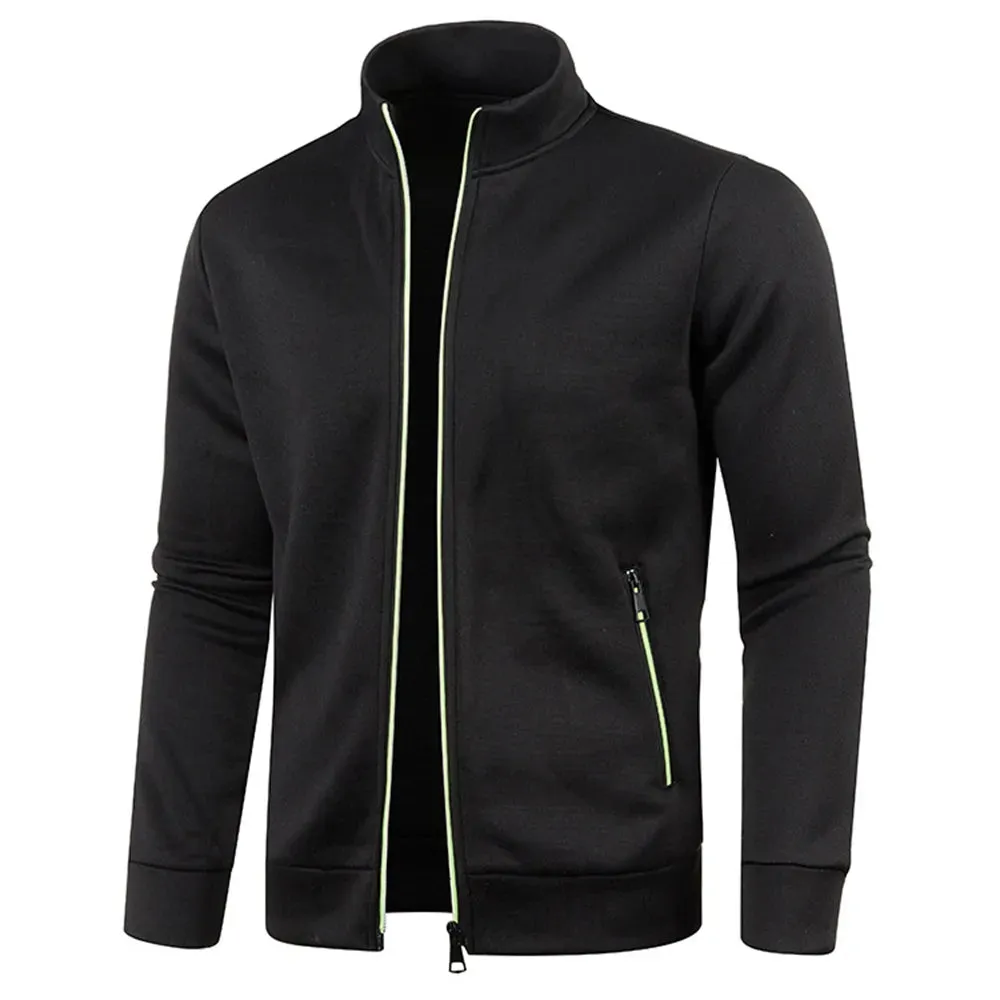 Men's Zipper Jacket - Standing Collar Outdoor Casual Streetwear (M-4XL)
