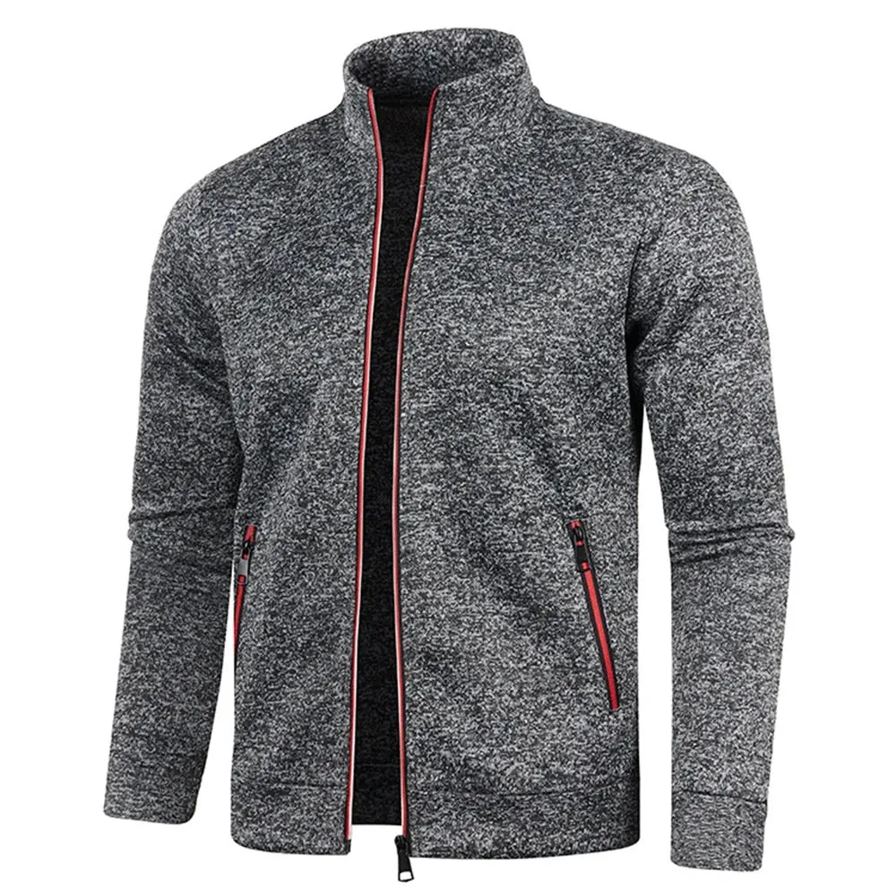 Men's Zipper Jacket - Standing Collar Outdoor Casual Streetwear (M-4XL)