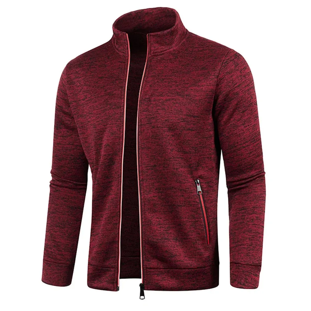 Men's Zipper Jacket - Standing Collar Outdoor Casual Streetwear (M-4XL)