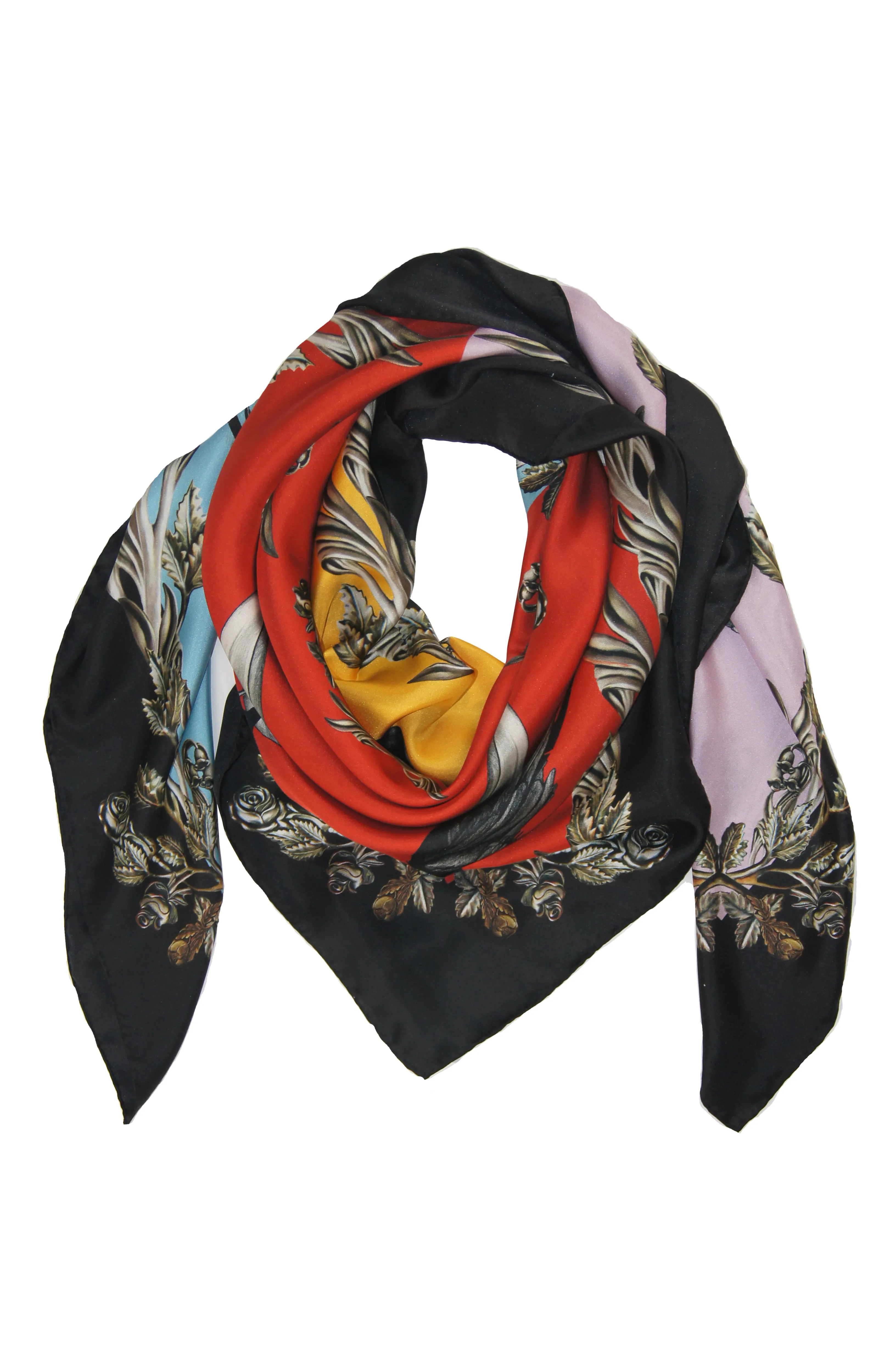 MERLETTA / SUMMER Large Silk Print Scarf