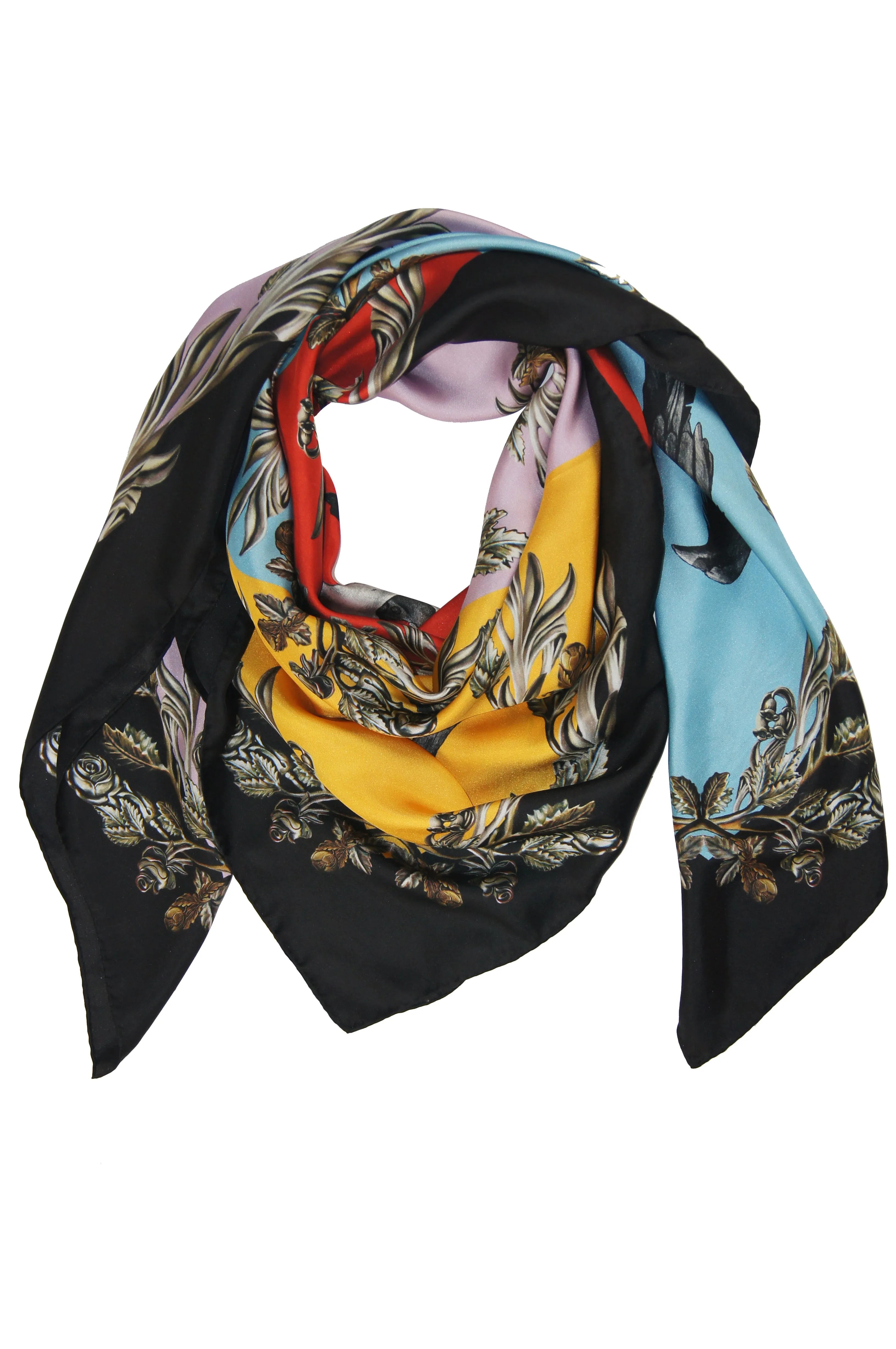 MERLETTA / SUMMER Large Silk Print Scarf
