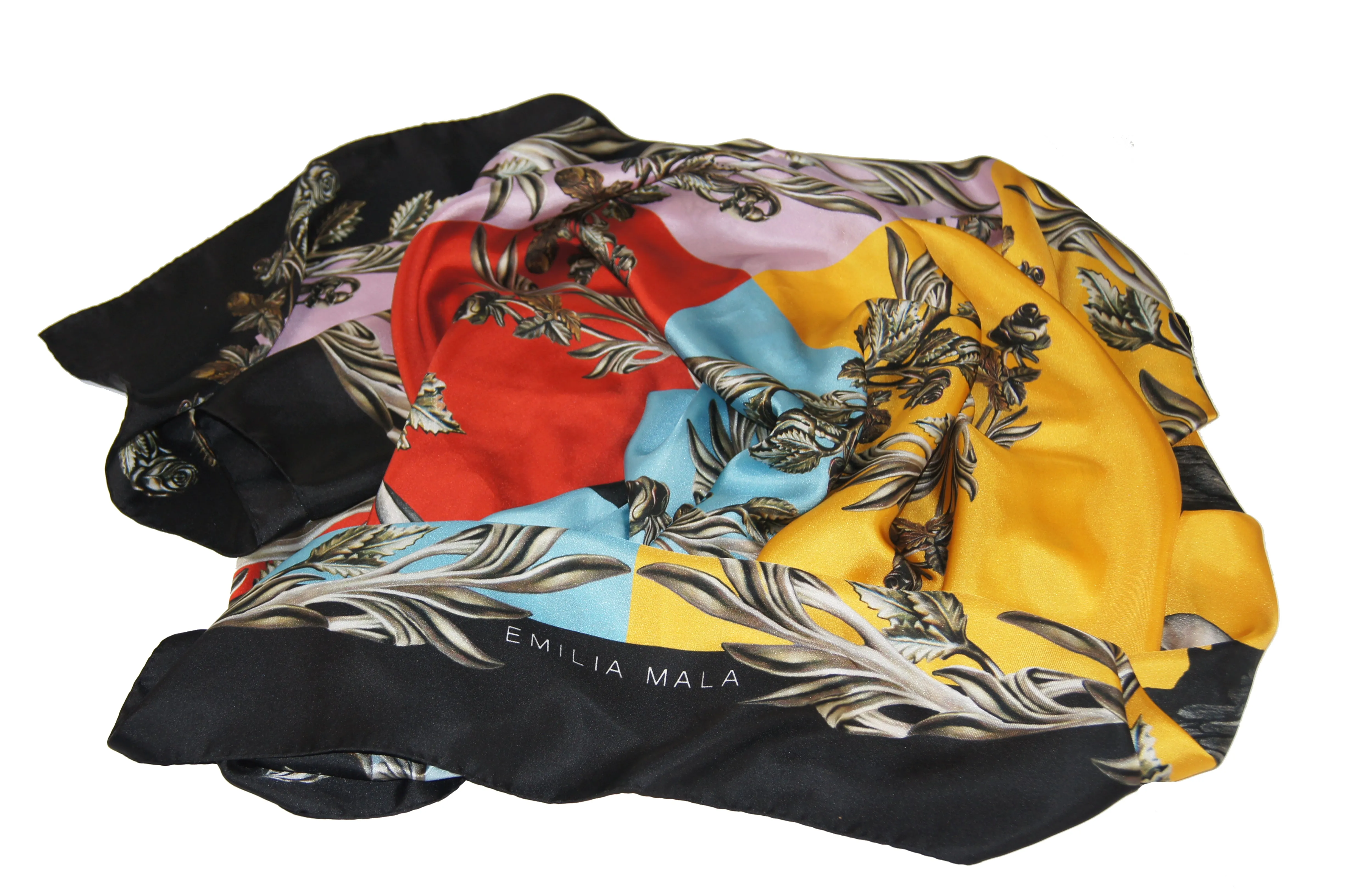 MERLETTA / SUMMER Large Silk Print Scarf