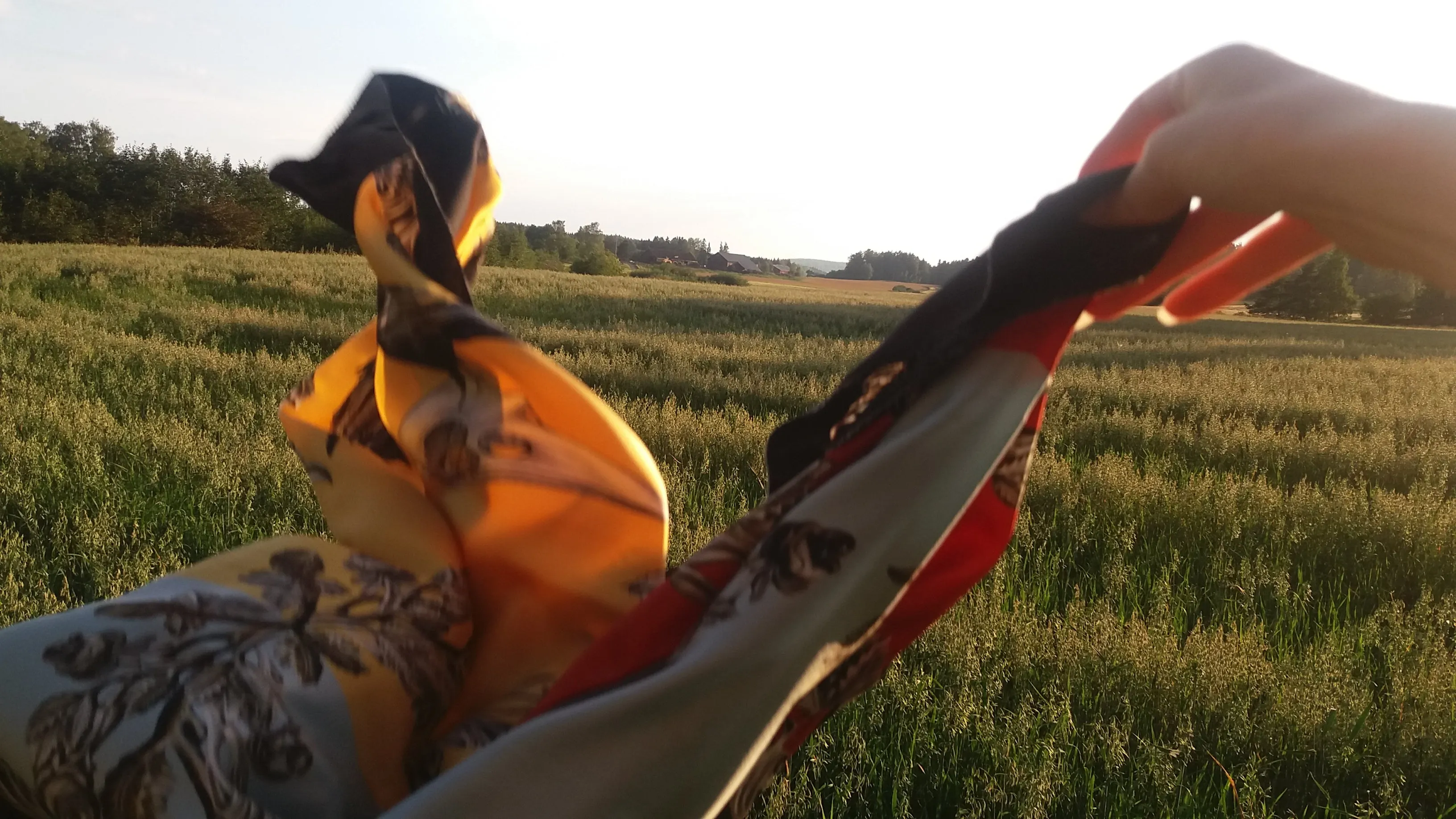 MERLETTA / SUMMER Large Silk Print Scarf