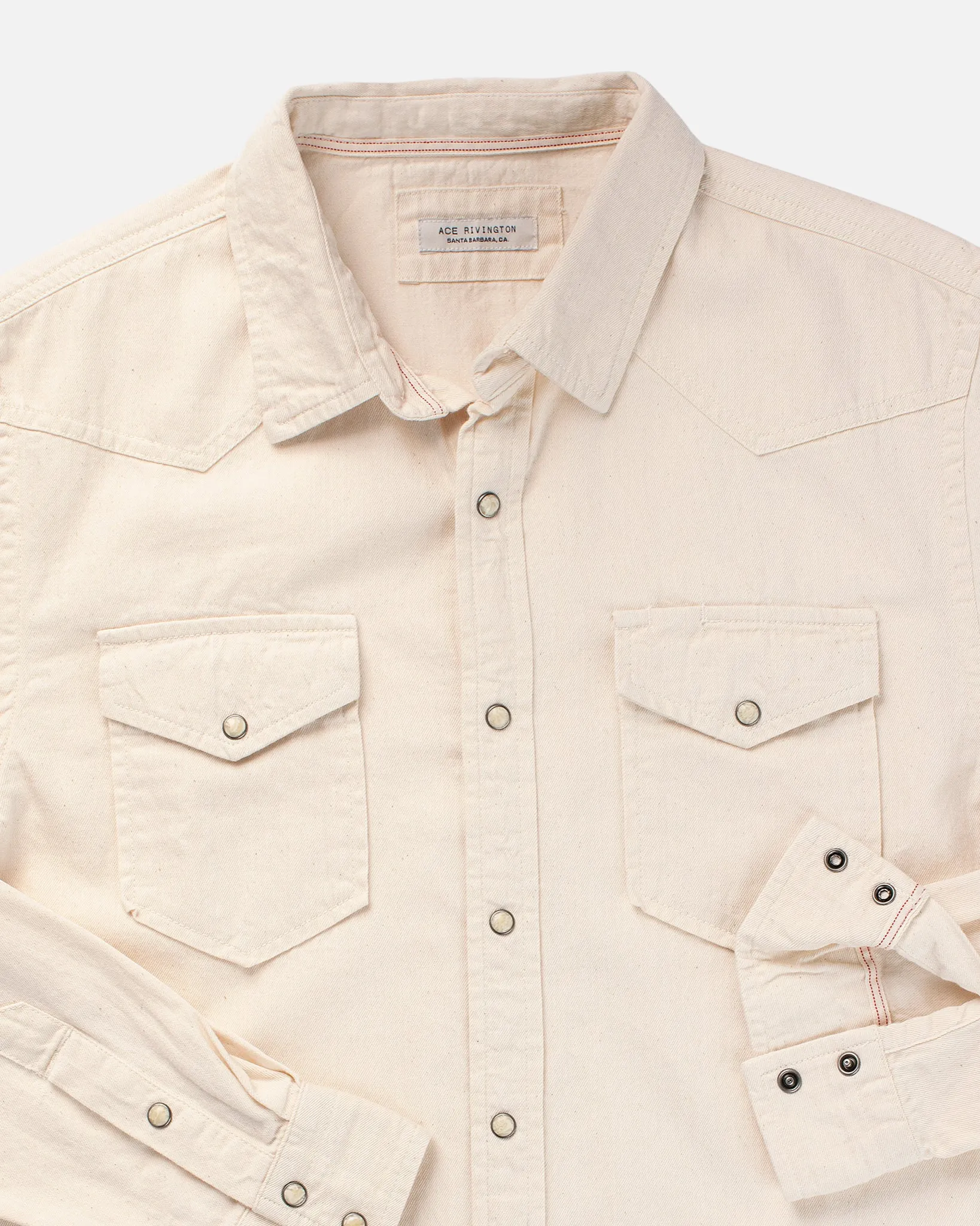 Mid Weight Denim - Western Shirt - Ecru Rinse