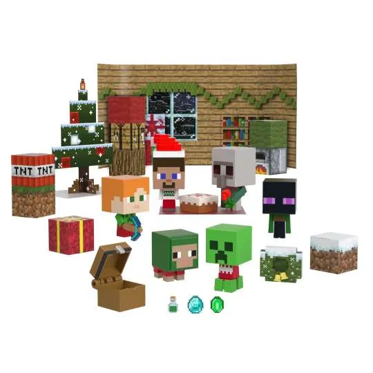 Minecraft Toys, Mob Head Minis Advent Calendar,