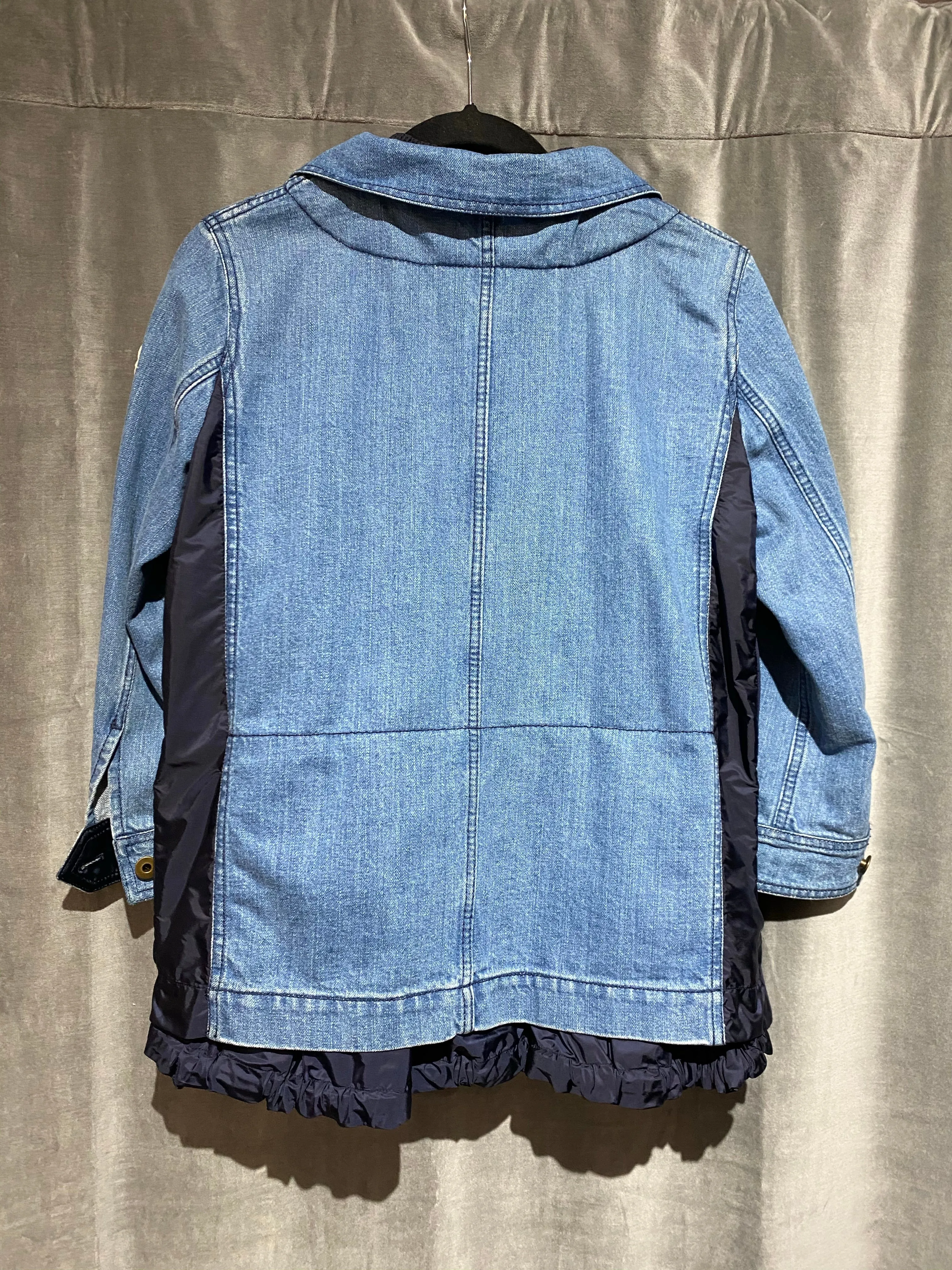 Moncler Houx Contrast Inset Denim Jacket