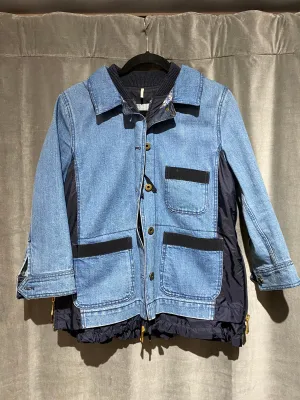 Moncler Houx Contrast Inset Denim Jacket