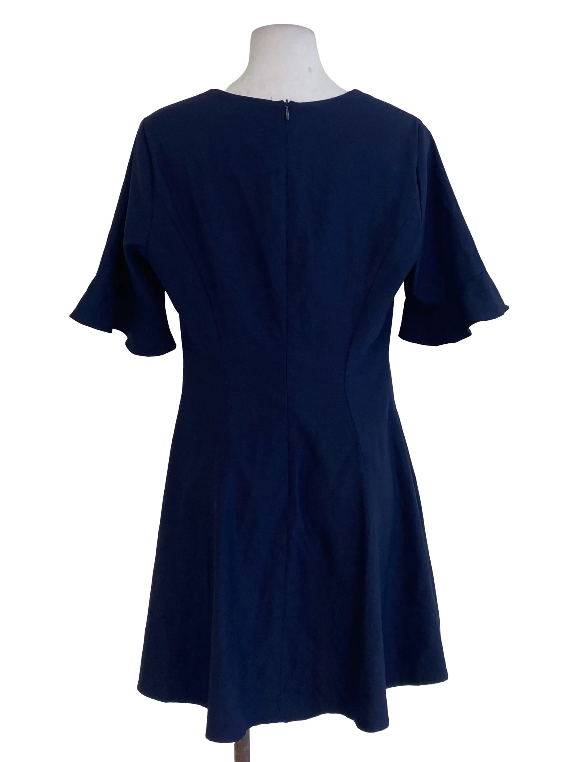 Navy Blue Buttoned Down Dress