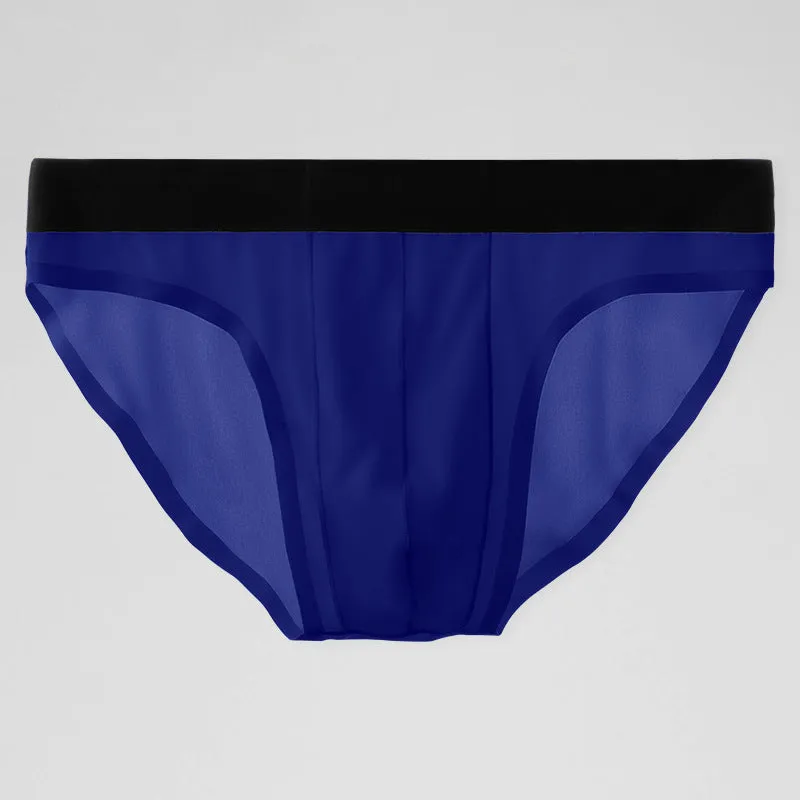 New Ice Silk Seamless Solid Color Men's Brief