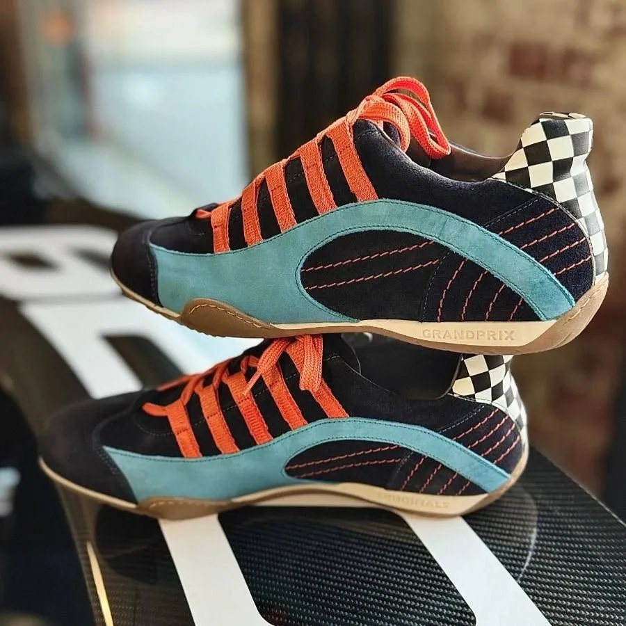 ***NEW *** Men's Racing Sneaker in Blue Suede