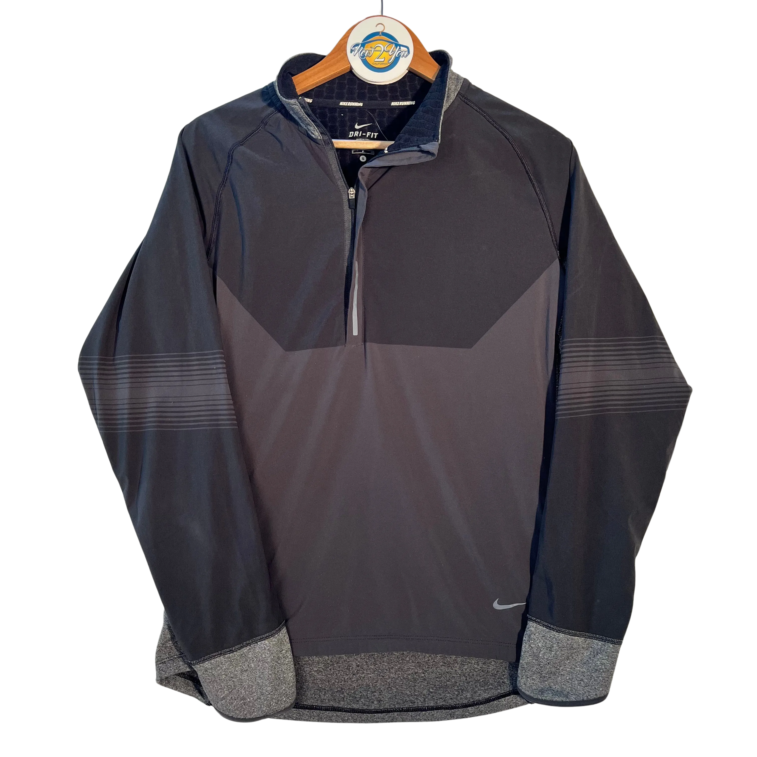 Nike Grey Half Zip Running Jacket