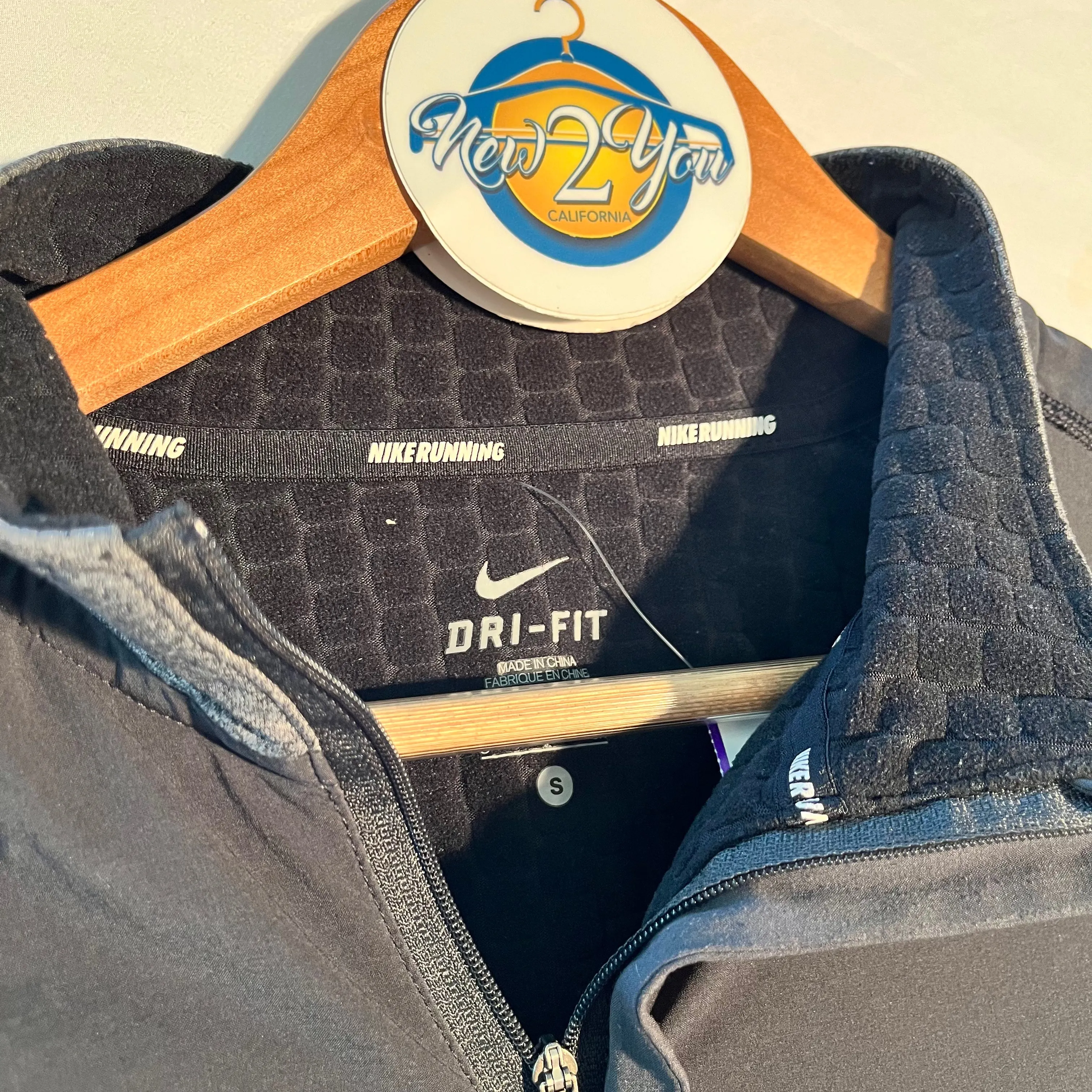 Nike Grey Half Zip Running Jacket