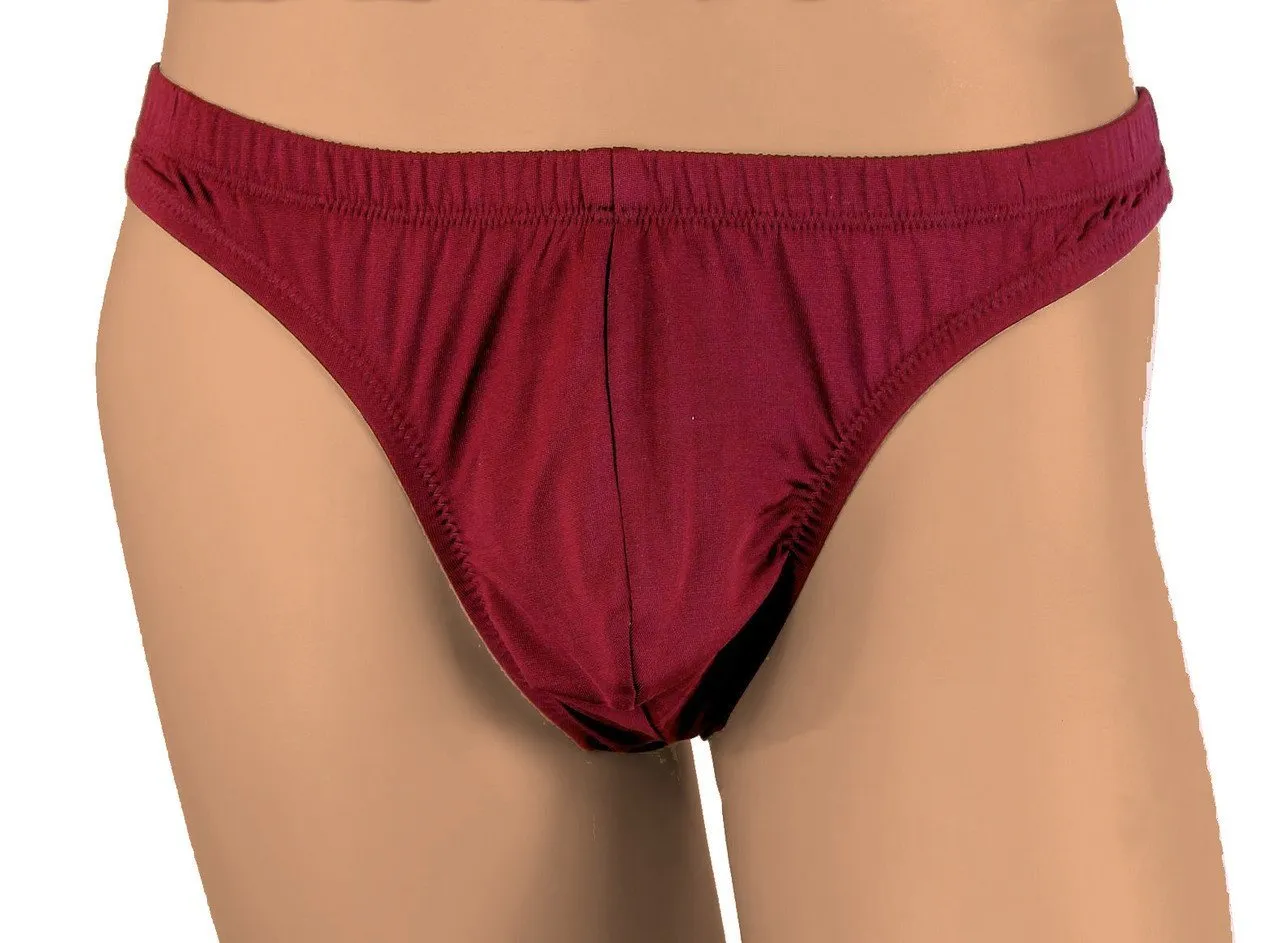 Nyteez Men's Silk Knit Thong Bikini Underwear