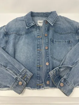 OAT NY Lightwash Denim Cropped Jacket