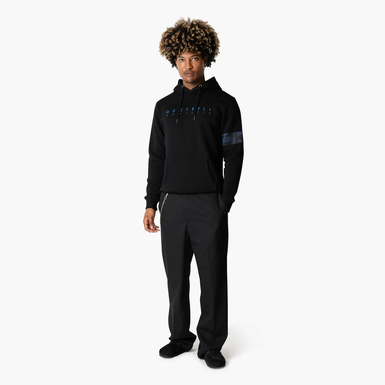 OMEGA HOODIE | BLACK/COBALT