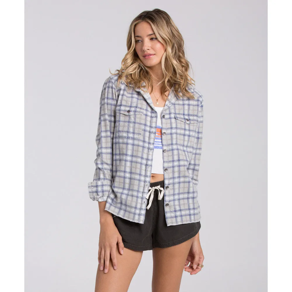 ONE OF A KIND Malibu Mermaid Patchwork Flannel (Billabong)