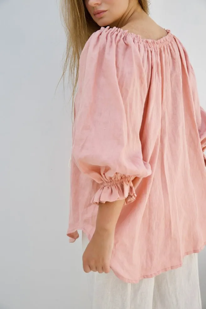 Ouvea Blouse - Coral