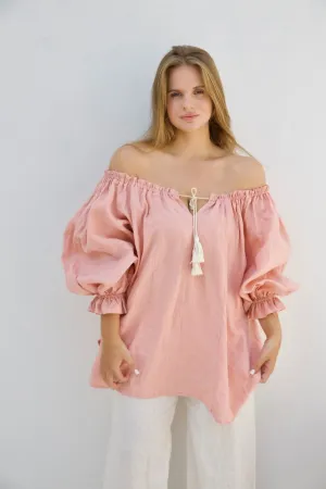 Ouvea Blouse - Coral