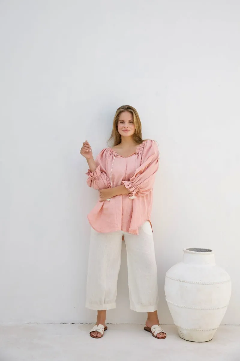 Ouvea Blouse - Coral