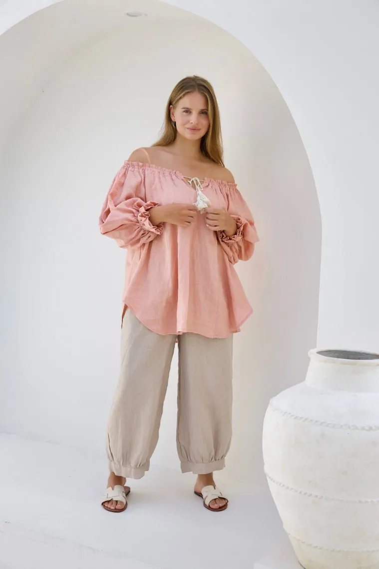 Ouvea Blouse - Coral
