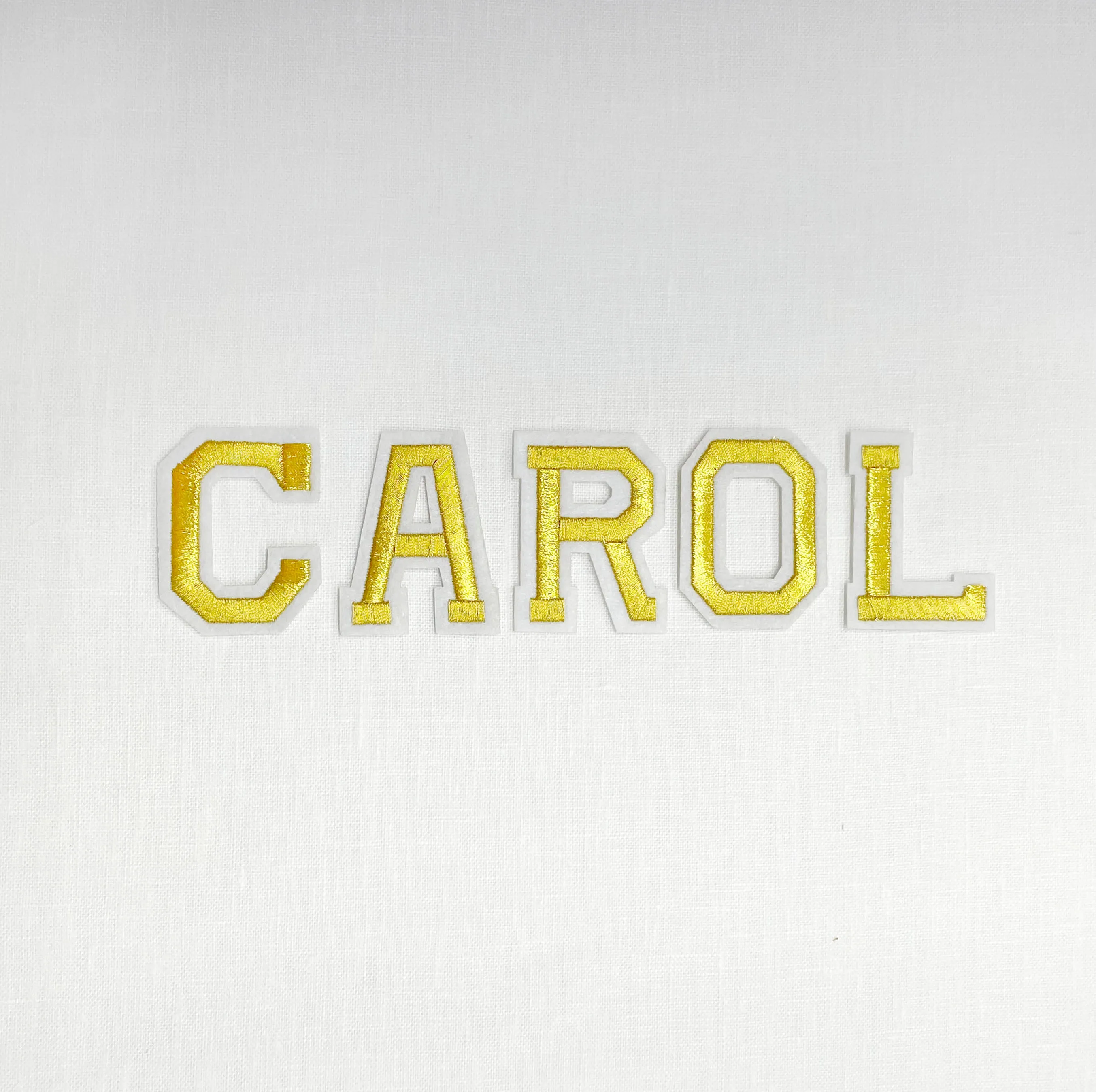 Personalized Name 100% Natural Linen Flat Roman Shade For Kid's & Nursery Room