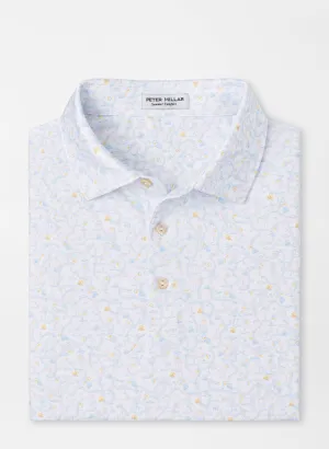 Peter Millar Sandtrapped Performance Jersey Polo - White