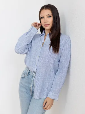 Pinstripe Button Up
